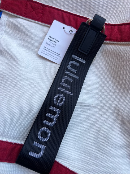 lululemon athletica Accessories - lululemon Black & gray Never Lost Keychain Strap
